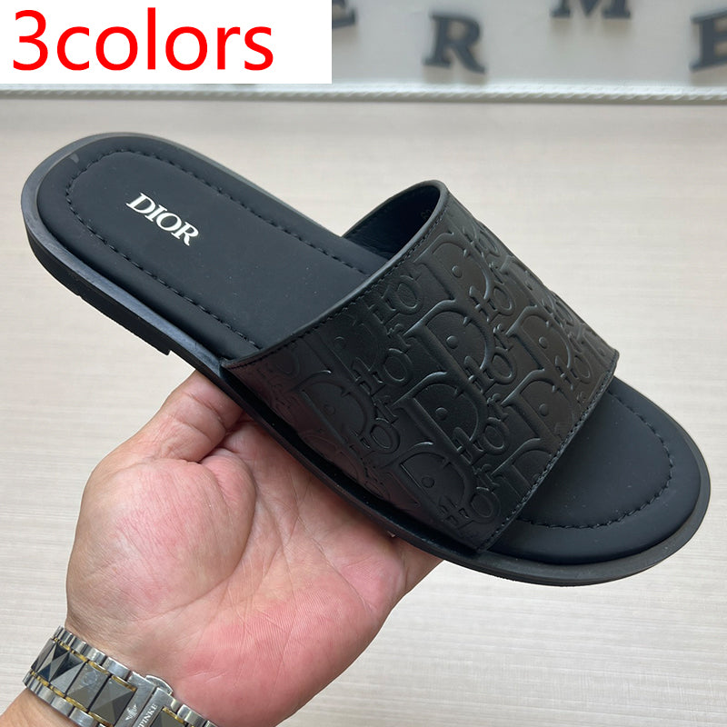 54D80Z   High quality leather slippers