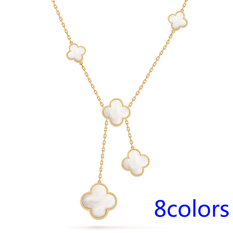 5XVA182K (1:1 High quality 6 flowers necklaces)