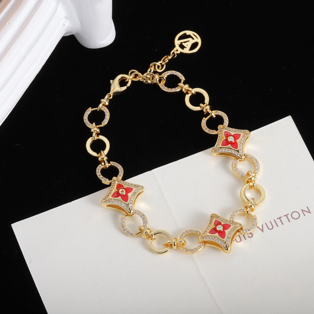 1NE6X Fashionable high -quality necklace bracelet earrings