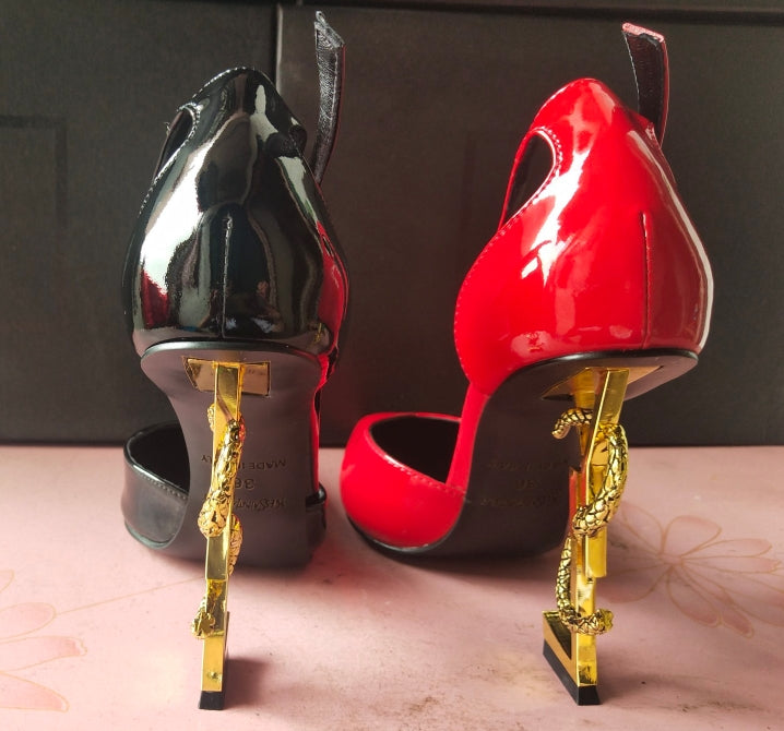 1: 1 High -quality leather high heels（patent leather） 2XSL158Z