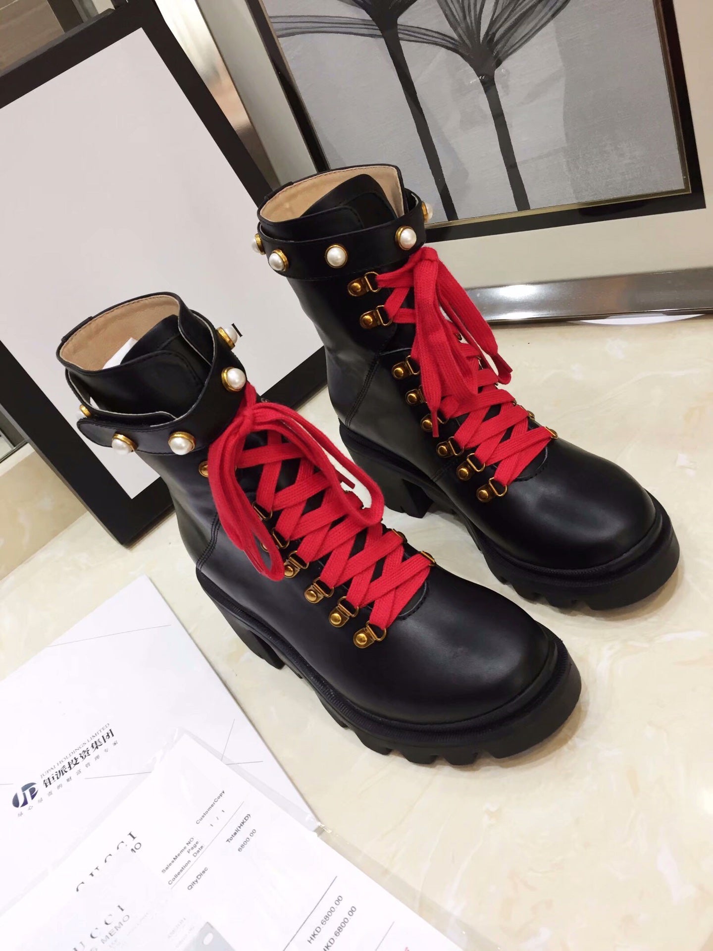 2XB202Z 1:1 High quality leather boot (top layer leather lining)