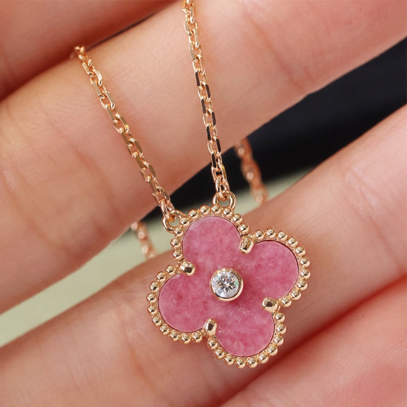 5XVA186X (1:1 High quality 1 flower necklace and ring)