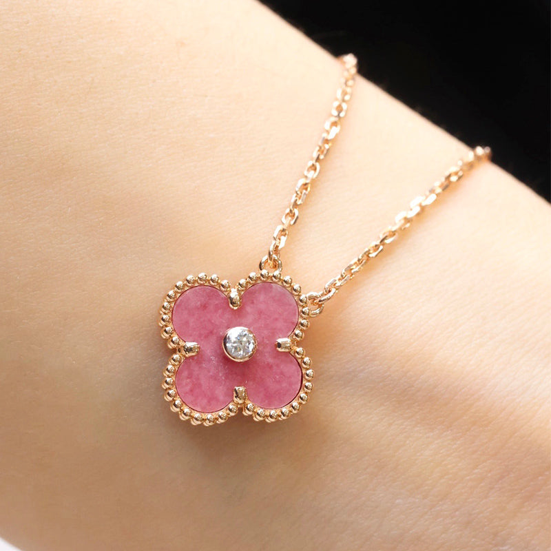 5XVA186X (1:1 High quality 1 flower necklace and ring)