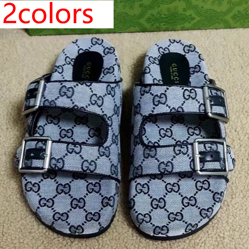 54B124Z   High quality leather slippers