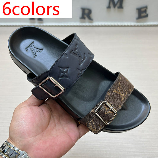 54E87Z   High quality leather slippers