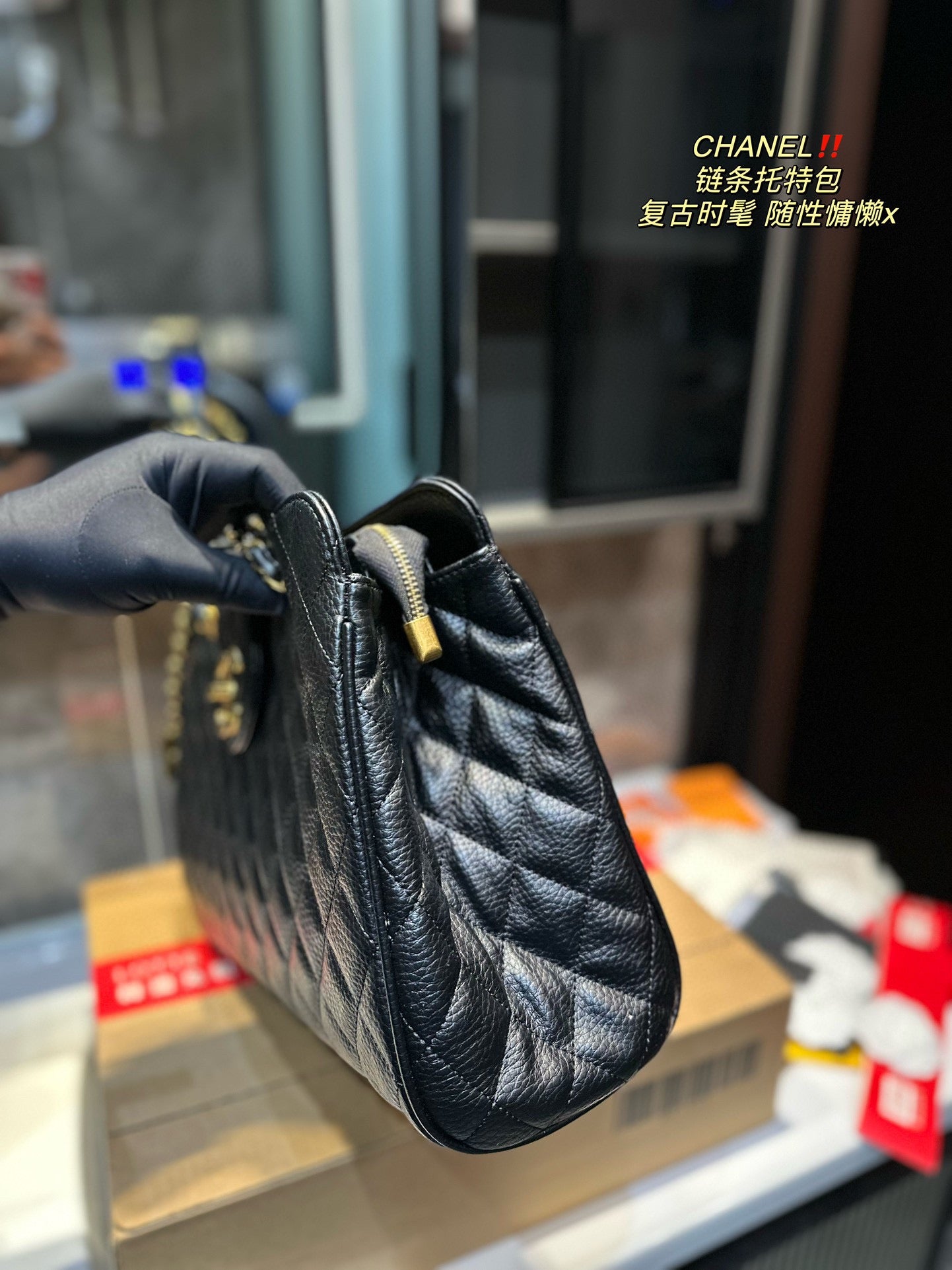 6XC255B ( 1:1 hight quality leather bag)