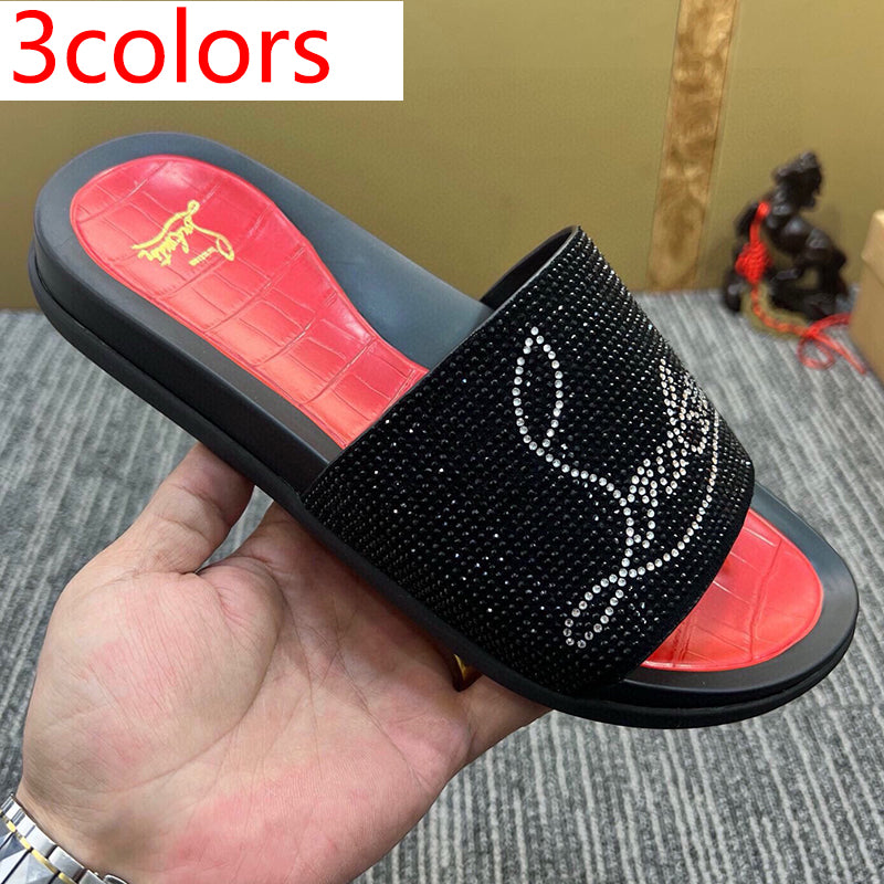 54A128Z   High quality leather slippers