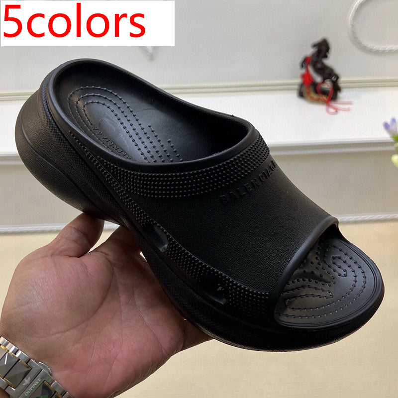 54J41Z   High quality leather slippers Sole thickness 6cm