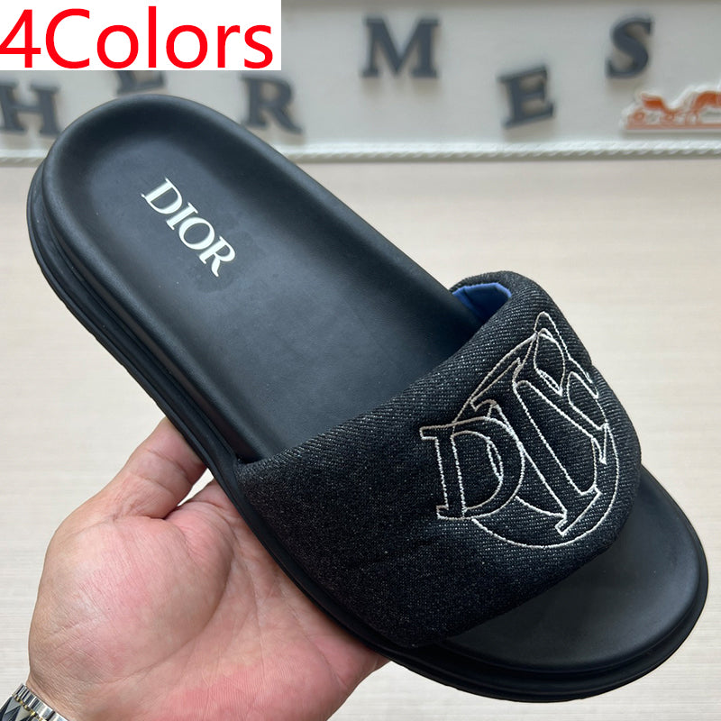 54D168Z   High quality leather slippers