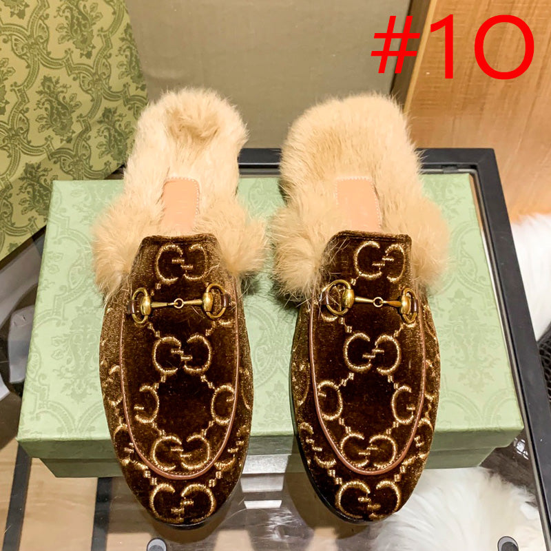 1YB50Z  1：1High quality rabbit fur slippers