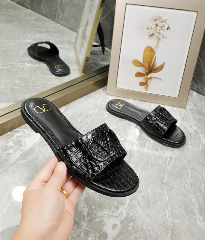 1:1 High quality leather slippers 2YVL41Z