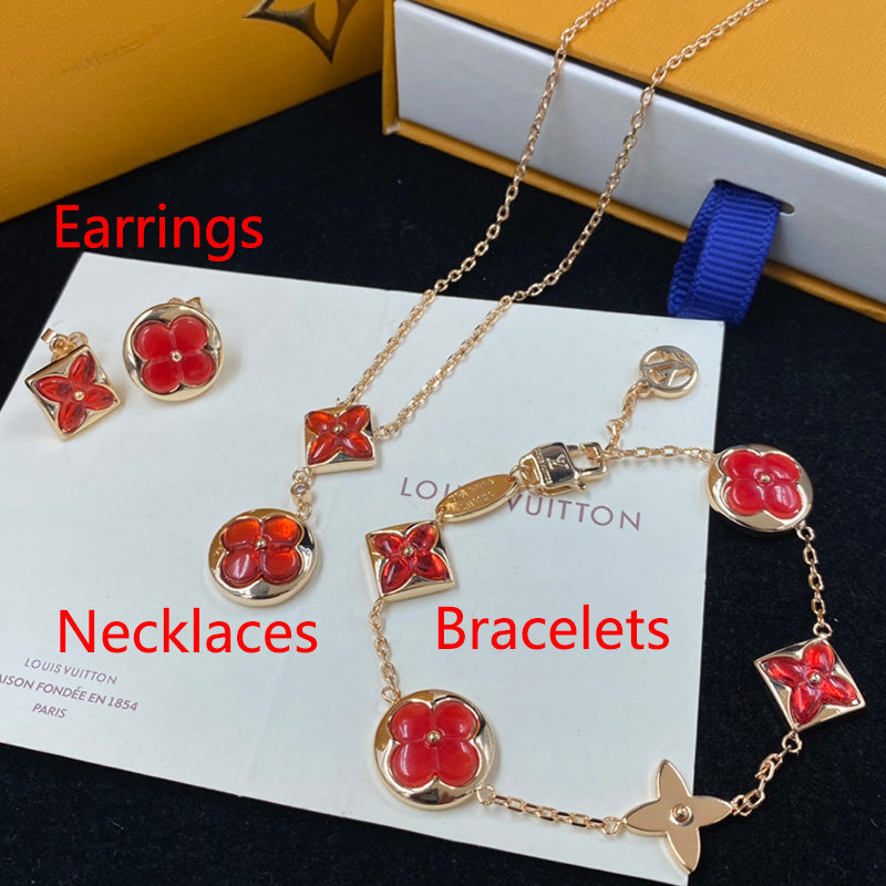 1YE346X  Fashion high -quality Earrings Bracelets Necklaces