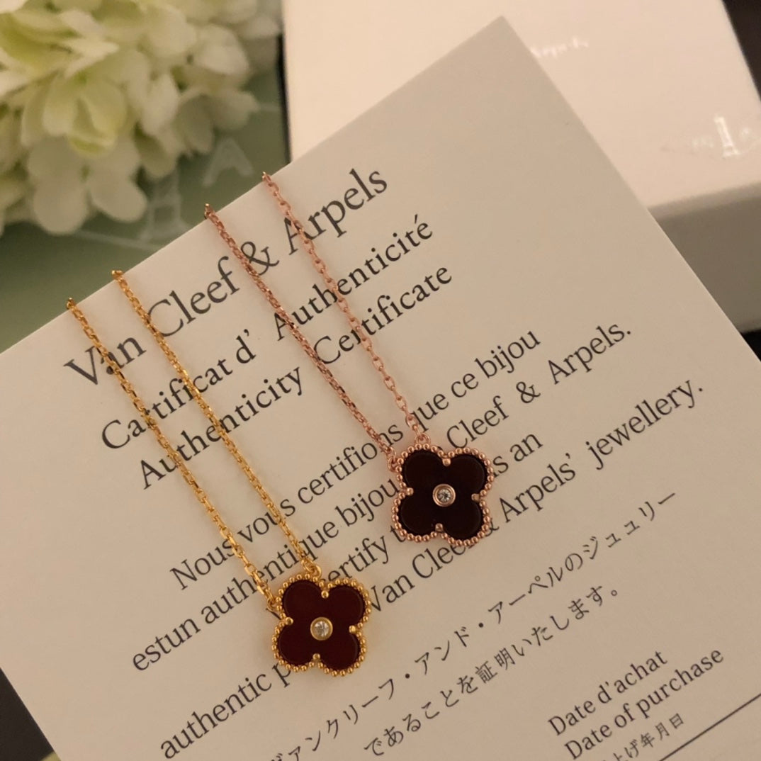 5XVA185X (1:1 High quality 1 flower necklace)