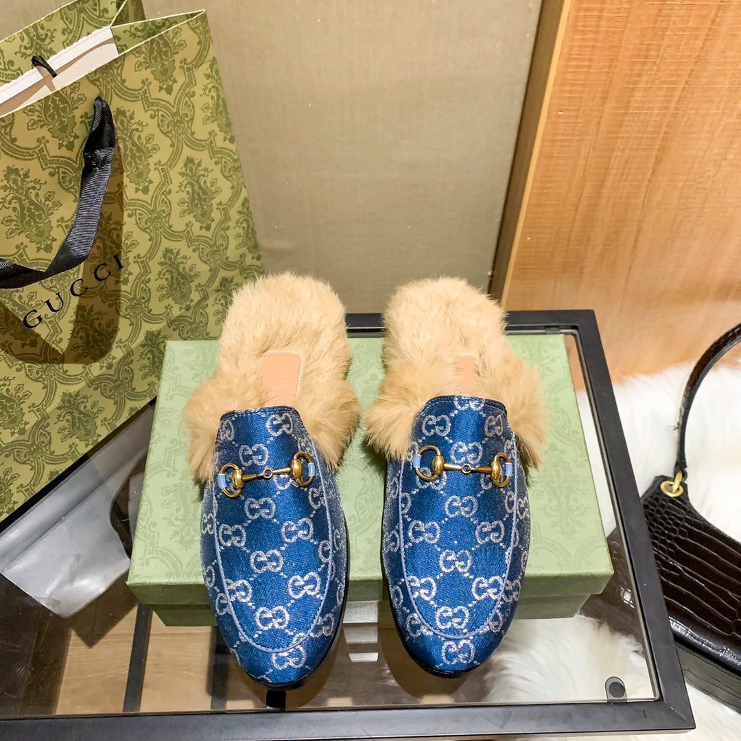 1YB50Z  1：1High quality rabbit fur slippers