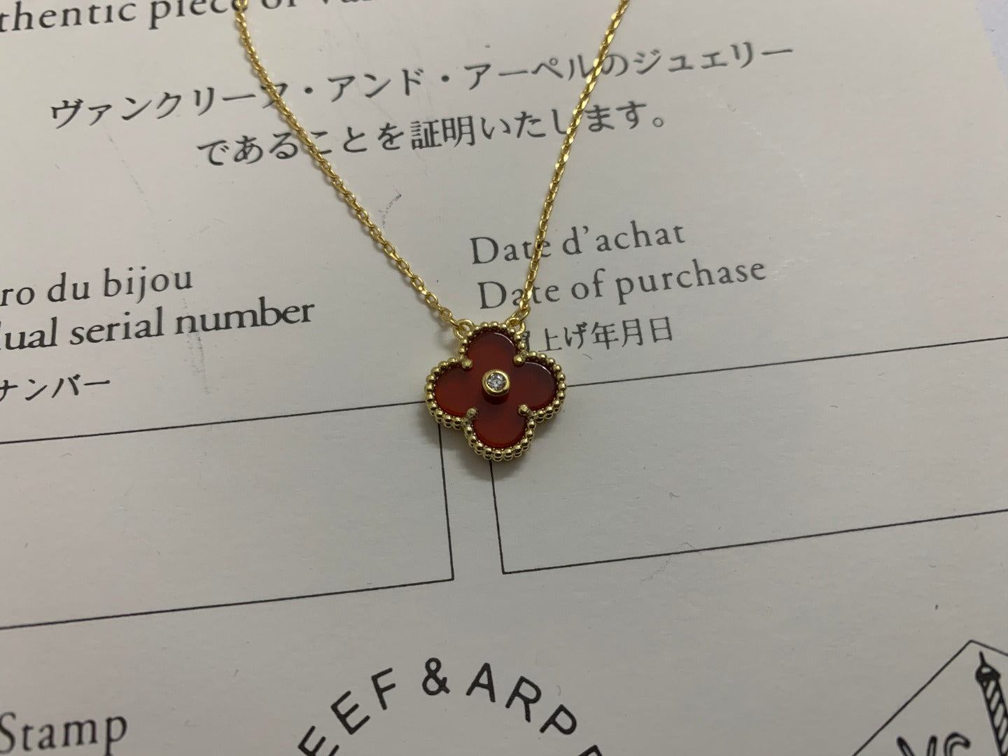 5XVA185X (1:1 High quality 1 flower necklace)