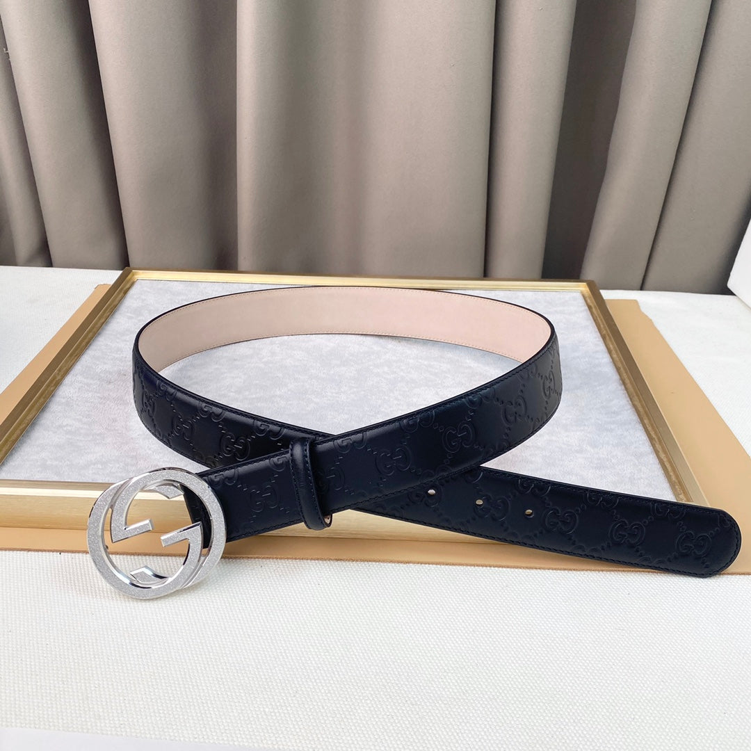 14B103P   (High quality leather belt With full package)