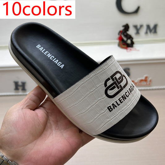 54J99Z   High quality leather slippers