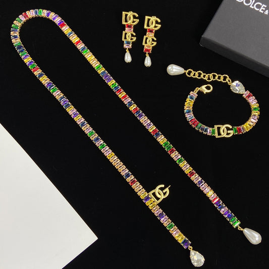 1NA148X Fashionable high -quality necklace bracelet earrings