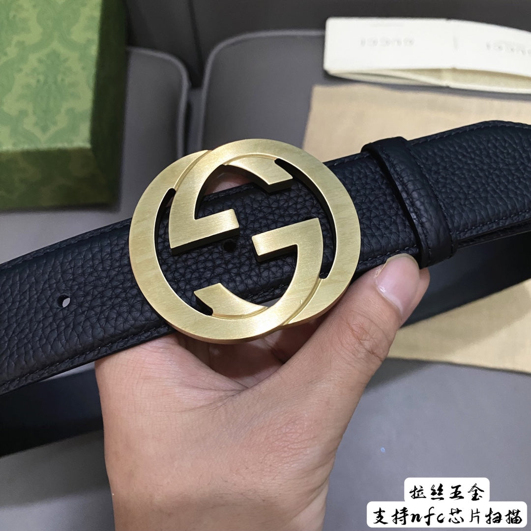 14B22P   (High quality leather belt With full package)