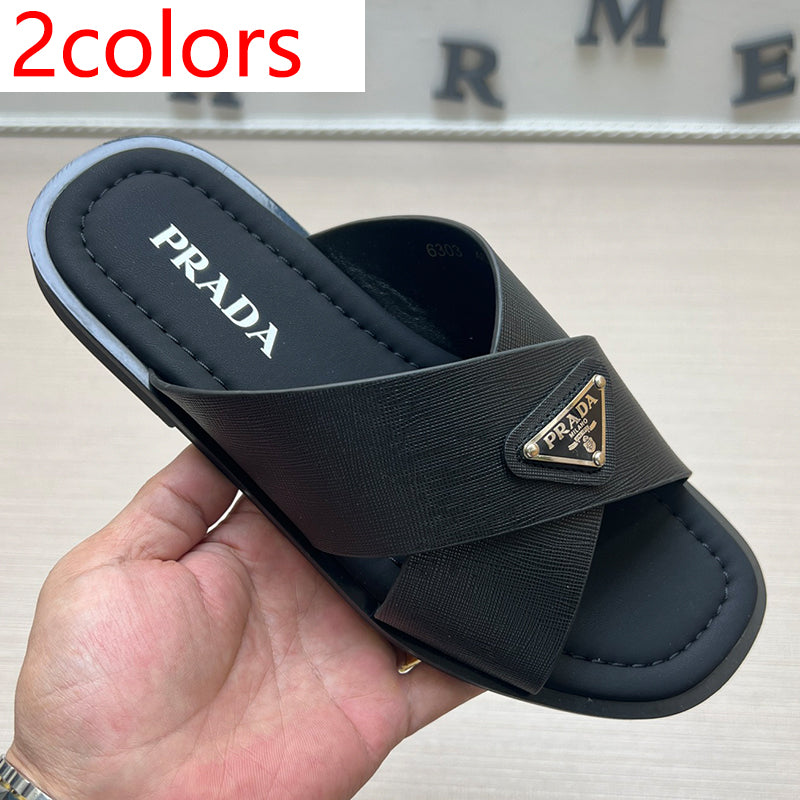 54PD71Z   High quality leather slippers