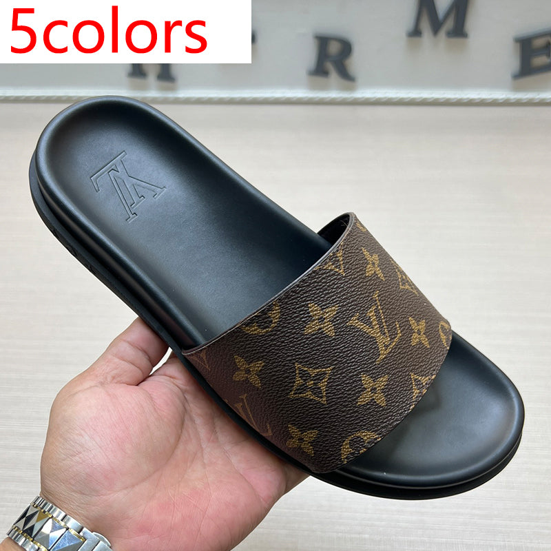 54E57Z   High quality leather slippers