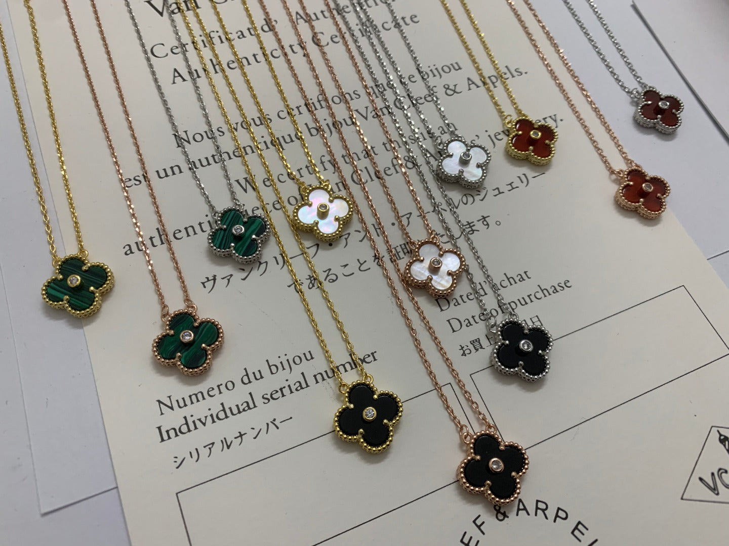 5XVA185X (1:1 High quality 1 flower necklace)