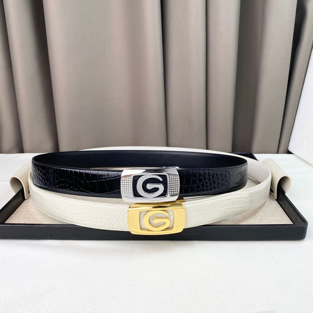 14B112P   (High quality leather belt With full package)