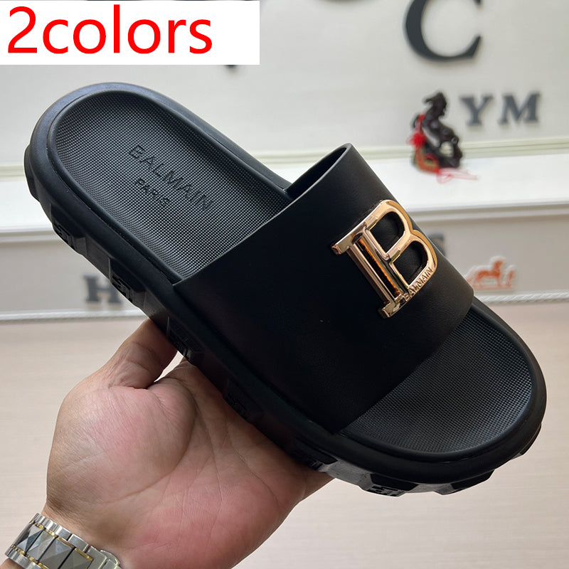 54A110Z   High quality leather slippers