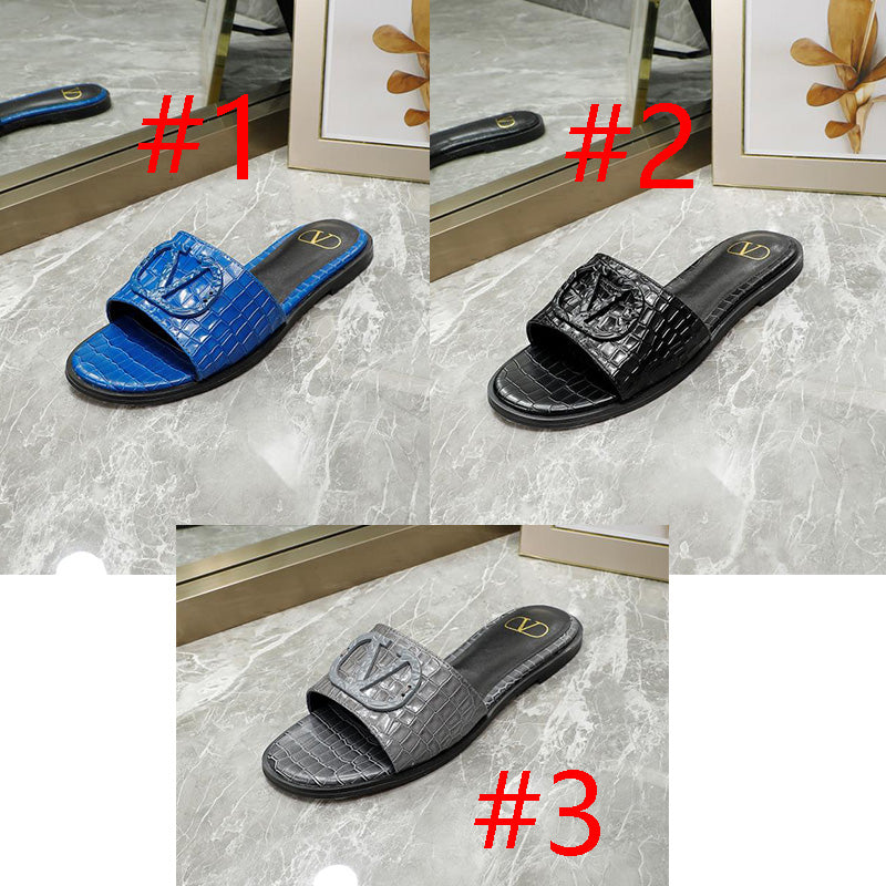 1:1 High quality leather slippers 2YVL41Z