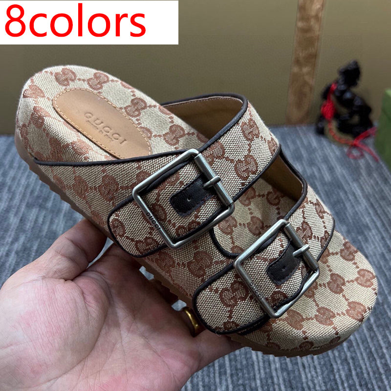 54B123Z   High quality leather slippers