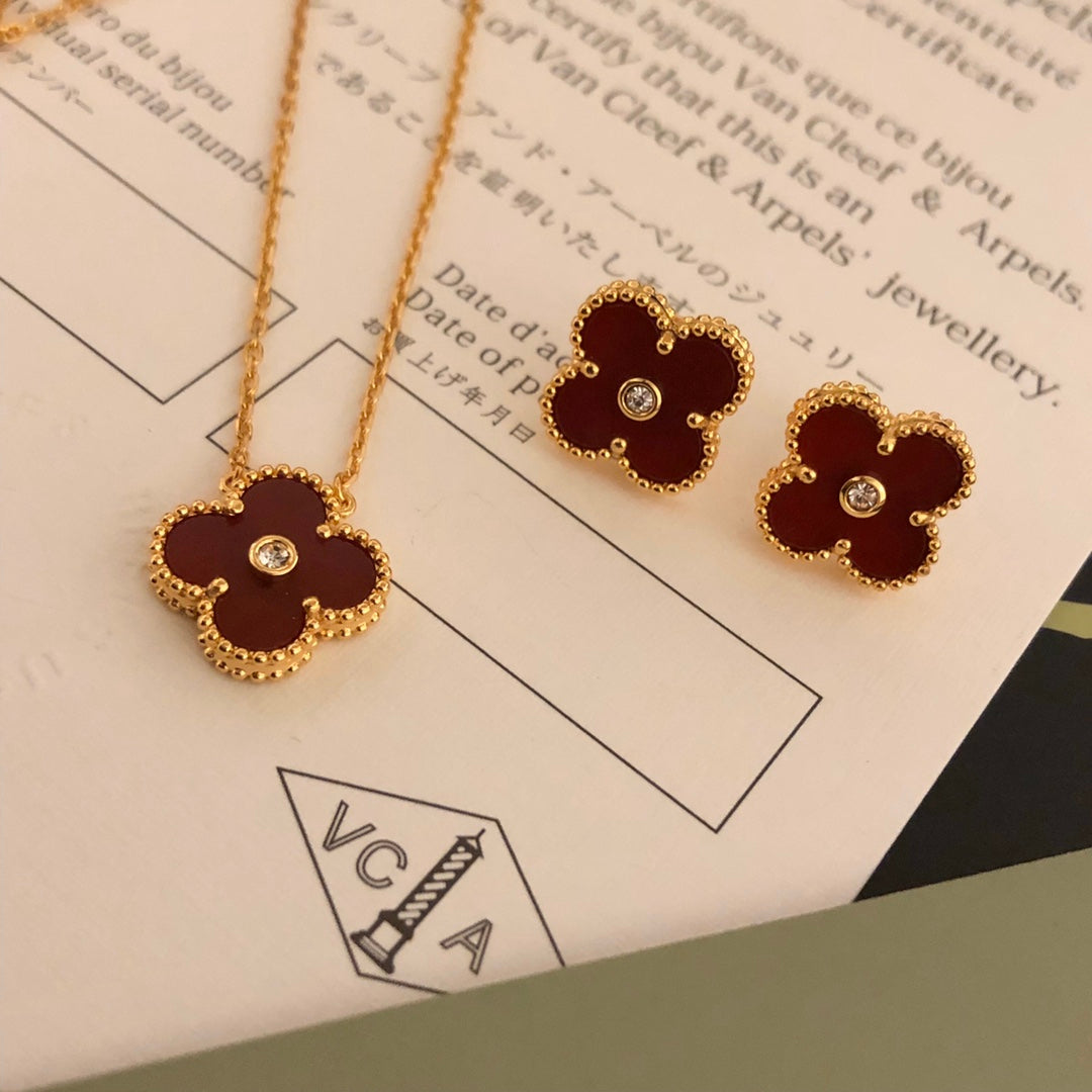 5XVA185X (1:1 High quality 1 flower necklace)