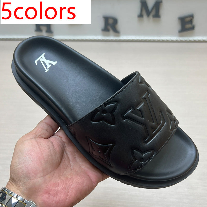 54E3Z   High quality leather slippers