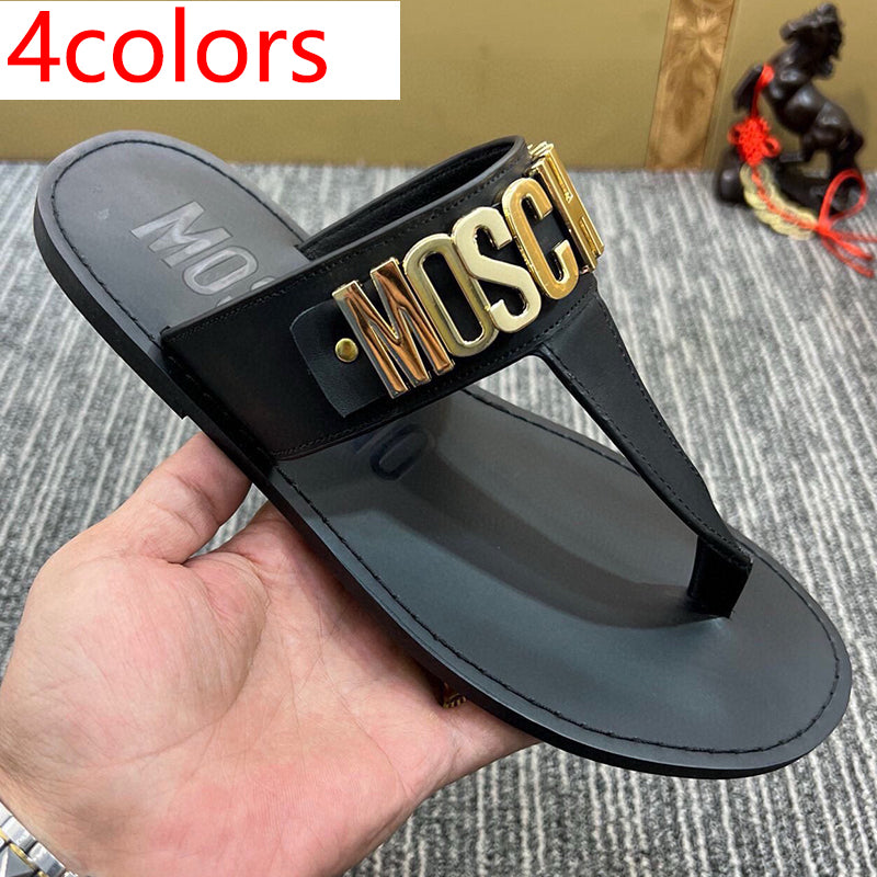 54A118Z   High quality leather slippers