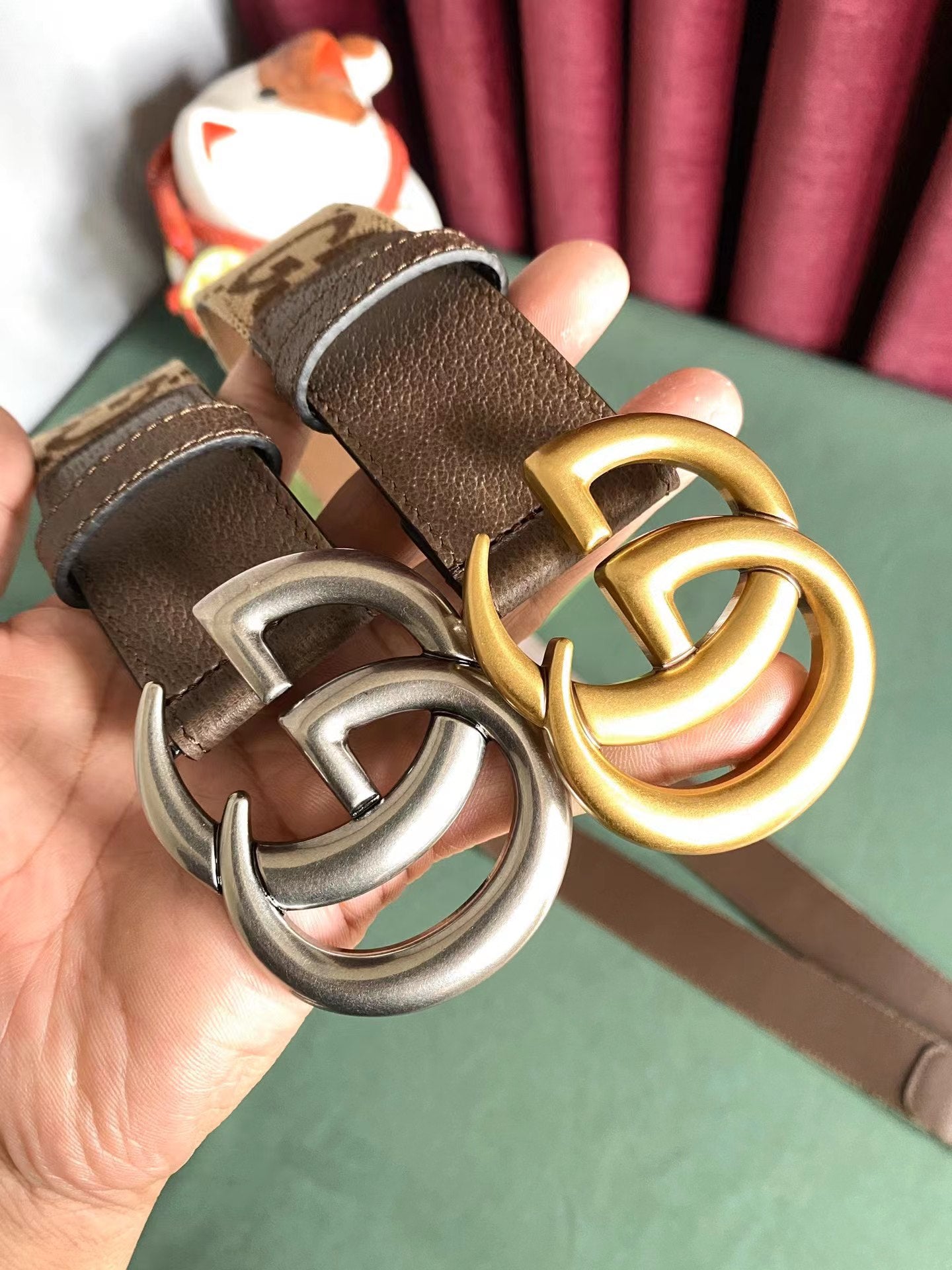 JXB122P (High quality leather belt With full package)