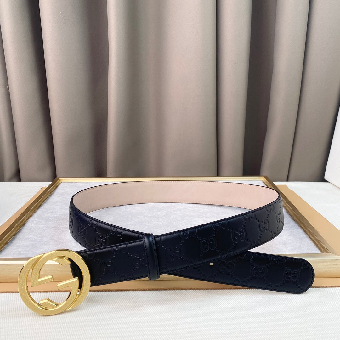 14B103P   (High quality leather belt With full package)