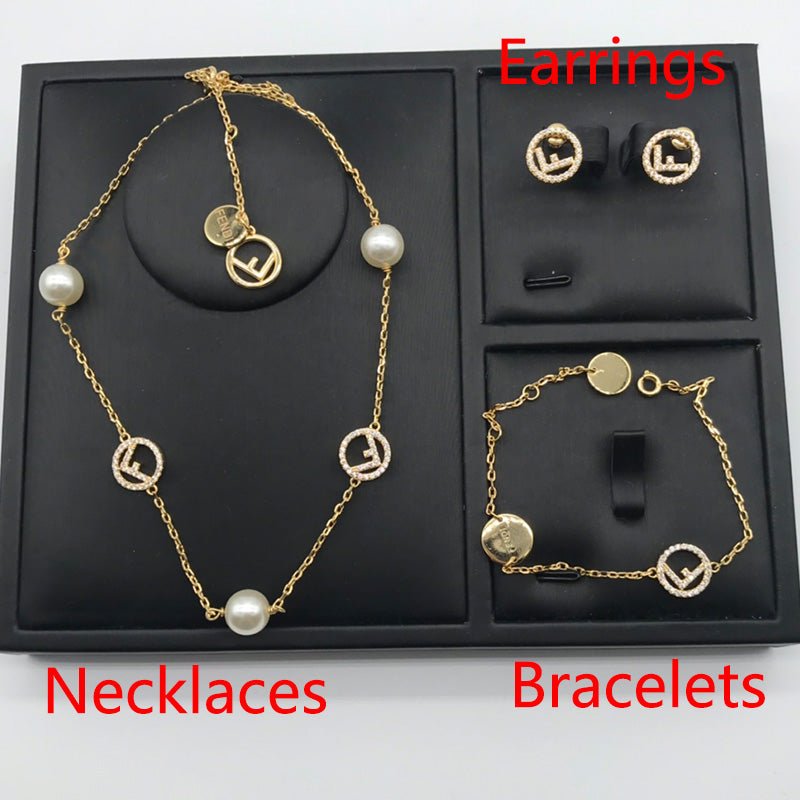 1YF372X  Fashion high -quality Necklaces Bracelets Earrings