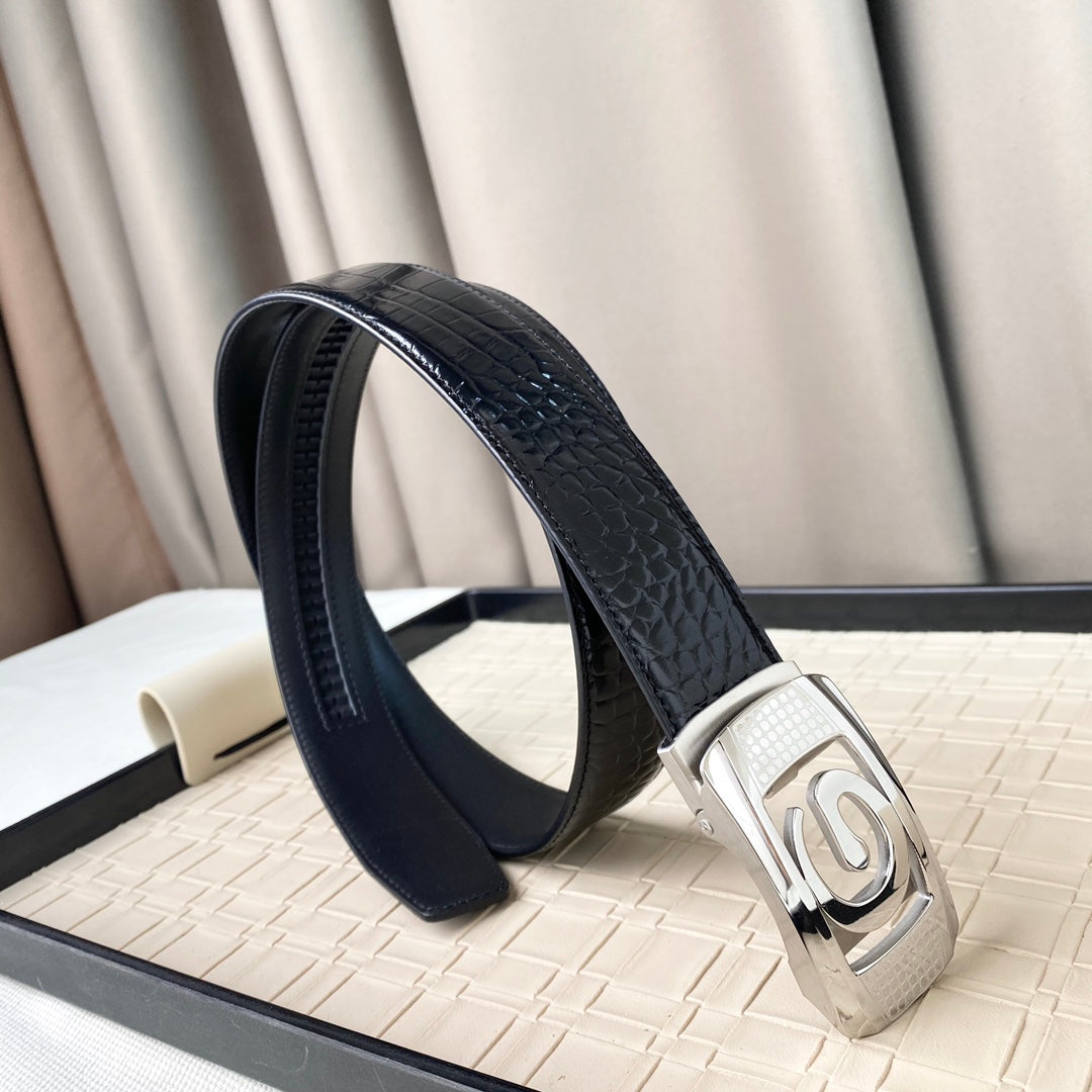 14B112P   (High quality leather belt With full package)