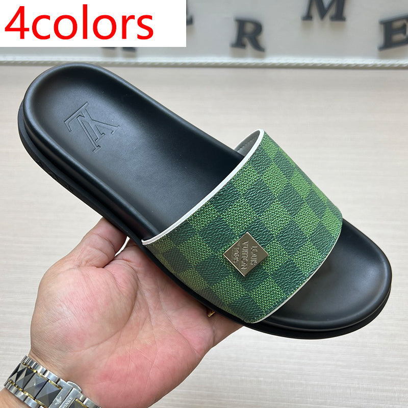 54E69Z   High quality leather slippers