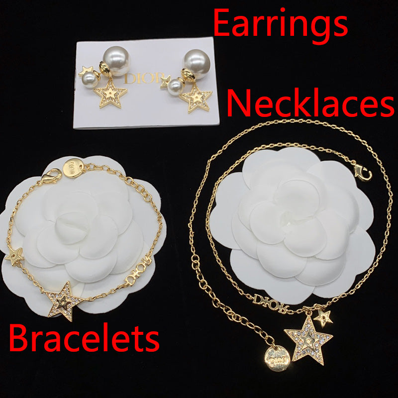 14D248X  Fashion high -quality Rings Earring Bracelets Necklaces