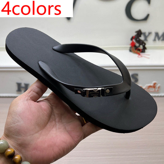 54A162Z   High quality leather slippers