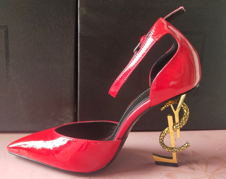 1: 1 High -quality leather high heels（patent leather） 2XSL158Z