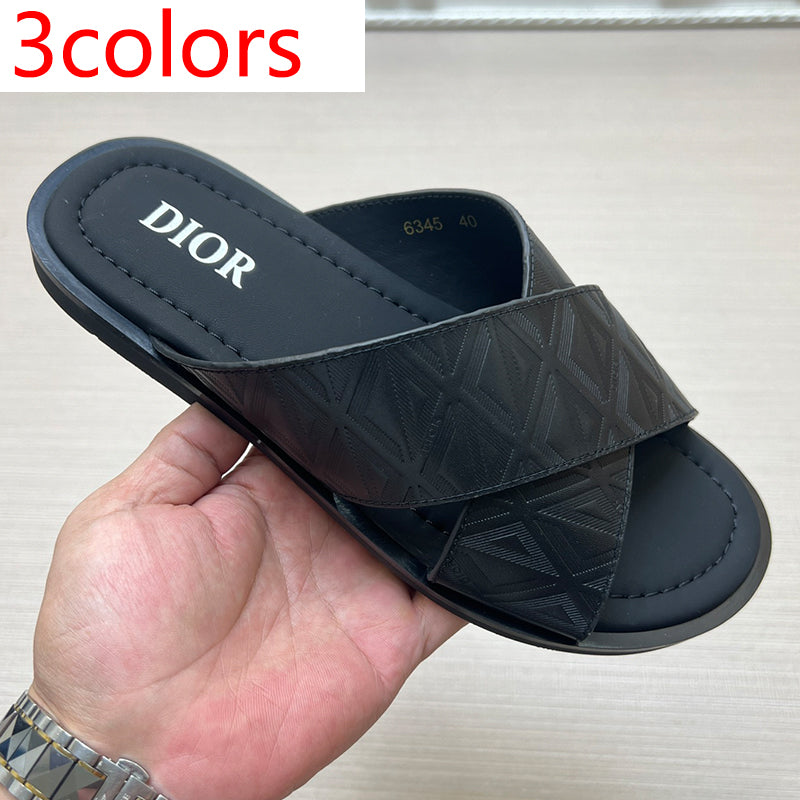 54D78Z   High quality leather slippers