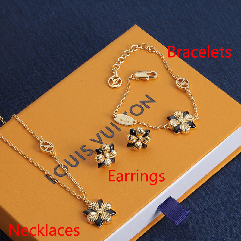 1YC330X  Fashion high -quality Earrings Bracelets Necklaces