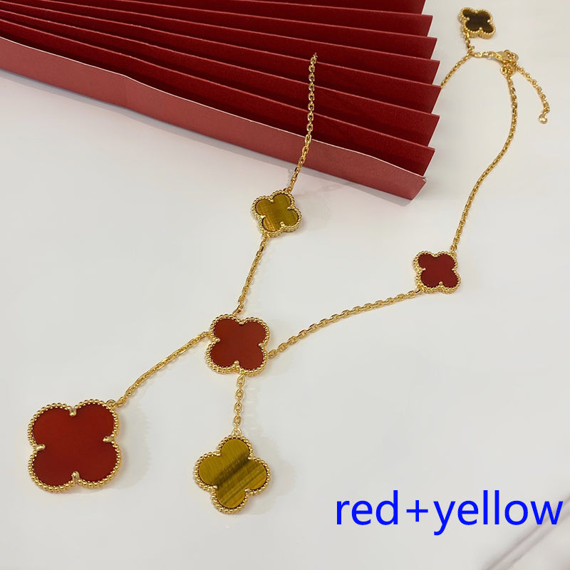 5XVA182K (1:1 High quality 6 flowers necklaces)