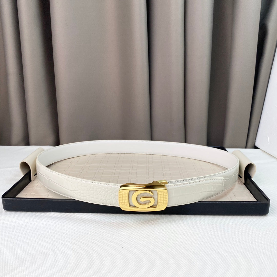 14B112P   (High quality leather belt With full package)