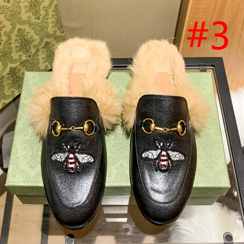 1YB50Z  1：1High quality rabbit fur slippers