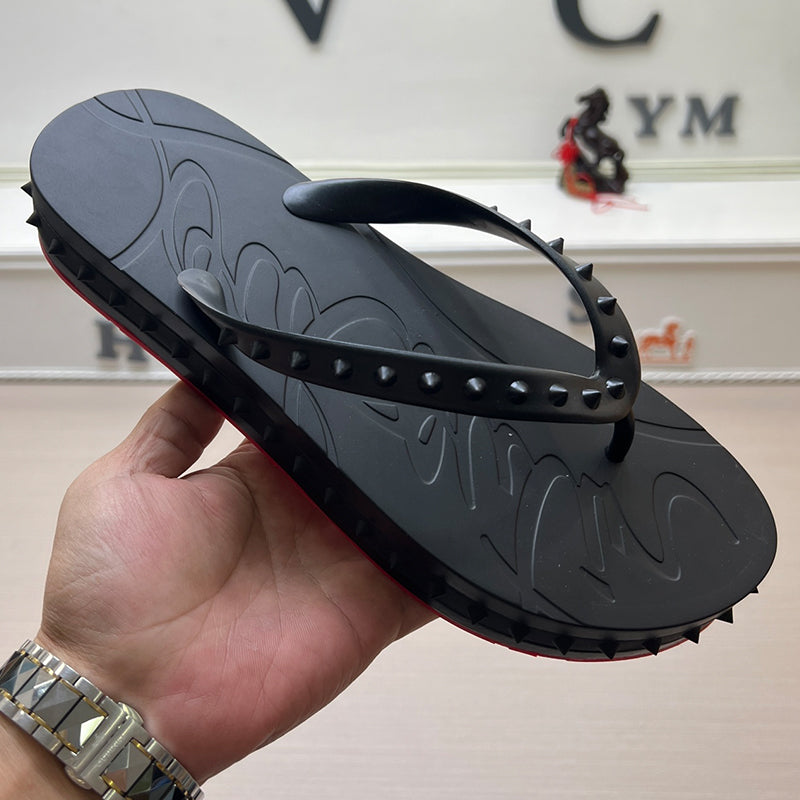 54A106Z   High quality leather slippers