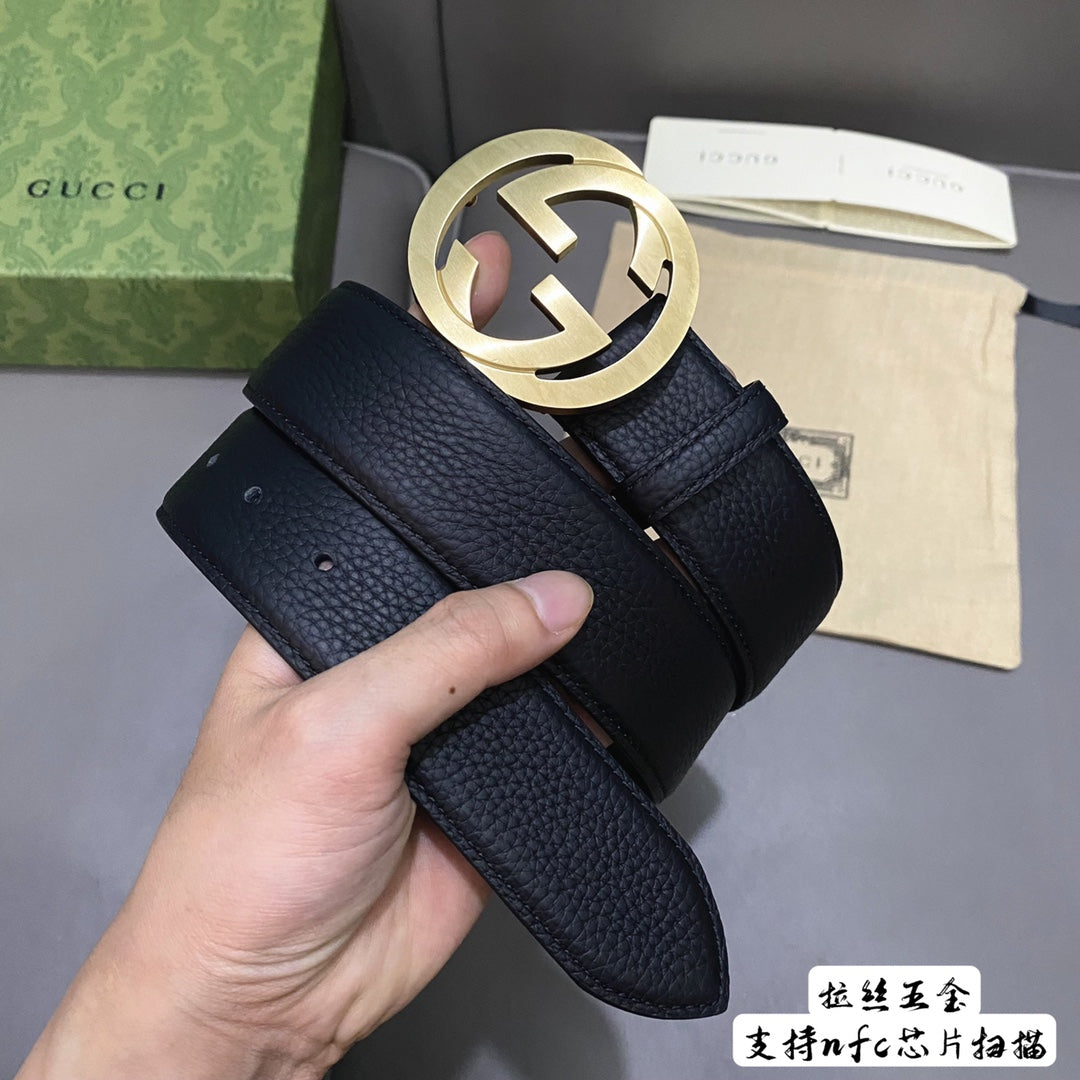 14B22P   (High quality leather belt With full package)