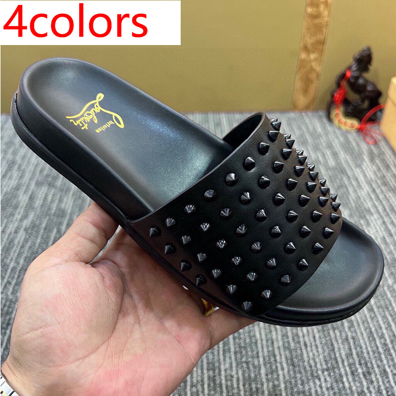 54A126Z   High quality leather slippers