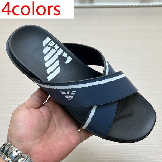 54A104Z   High quality leather slippers